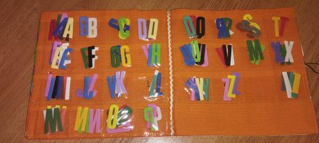 Vrecúšková aktivita - abeceda, 