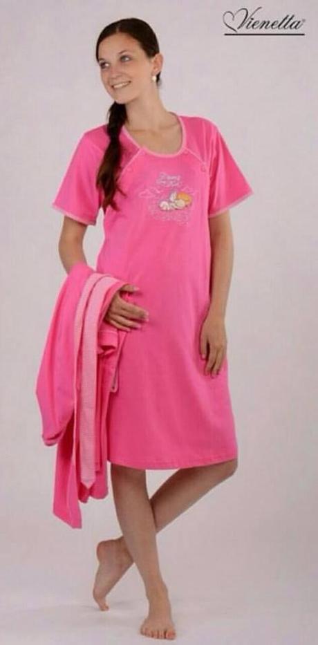 Materská súprava župan s nočnou košeľou bavlnené, vienetta secret,l / m / s / xl / xxl