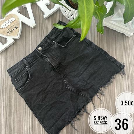 Džínsová sukňa, sinsay,s
