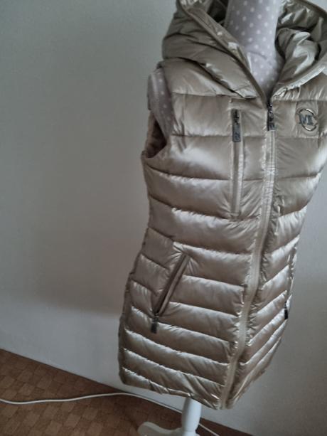 Krémovo- zlatá prešívaná vesta mayo chix 40, mayo chix,40