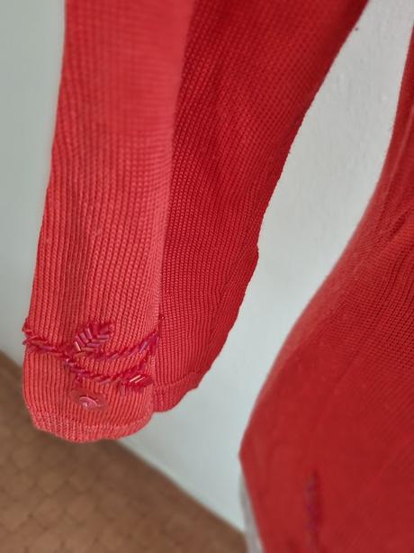 Luxusný lososový svetrík apart 36, s