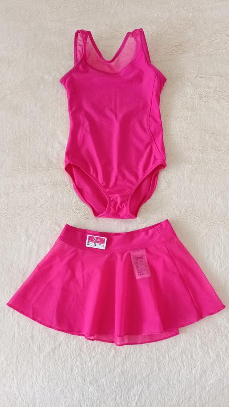 Úbor (body+suknička) na gymnastiku/tanečnú/balet, 122