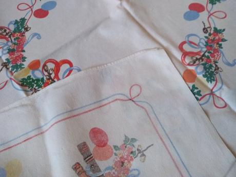 Retro veľkonočný obrus 92x 90 - 10 eur, 