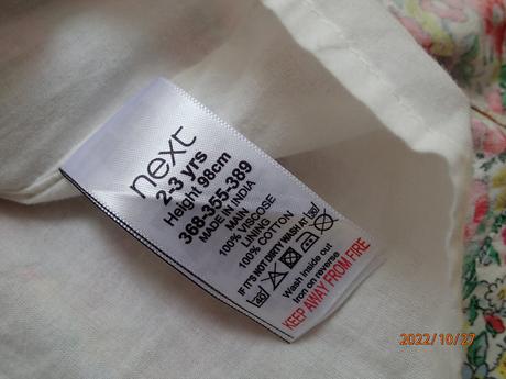 Sukienka next +tričko ff, next,98
