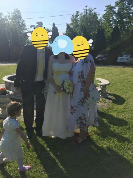 Tehotenske svadobne saty 42-44 xl, xl