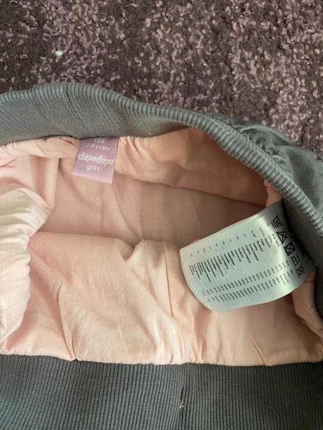 Zajačikový komplet (zateplene nohavice), h&m,122