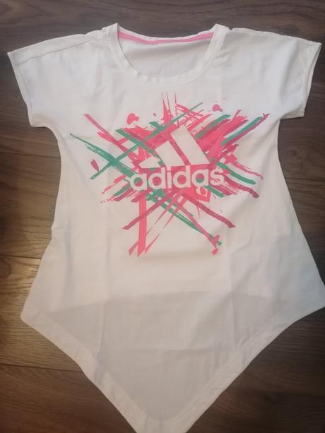 Tričko asimetricke adidas veľ 134, adidas,134