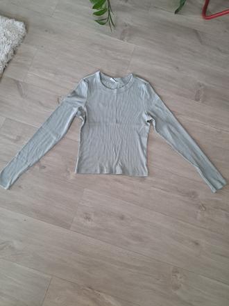 Rebrované tricko, h&m,s