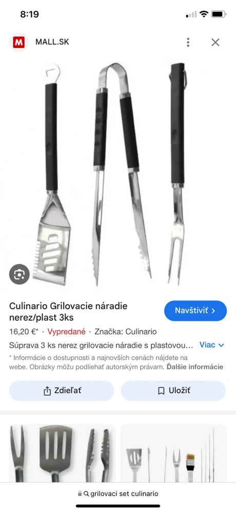 Grilovacie náradie culinario, 