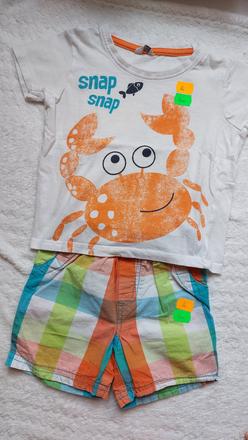 Krátke nohavice + tričko, pepco,86