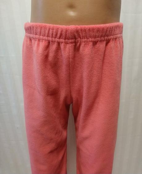 Dievčenské ružové tepláky zamtové, 128-134 cm, 128