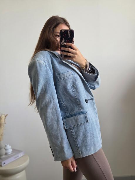 Lumina rifľové oversize sako,