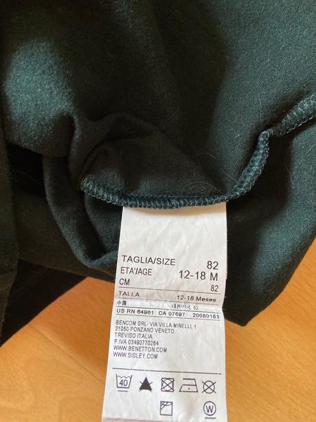 2x mikina benetton na cca 12 mesiacov, benetton,74