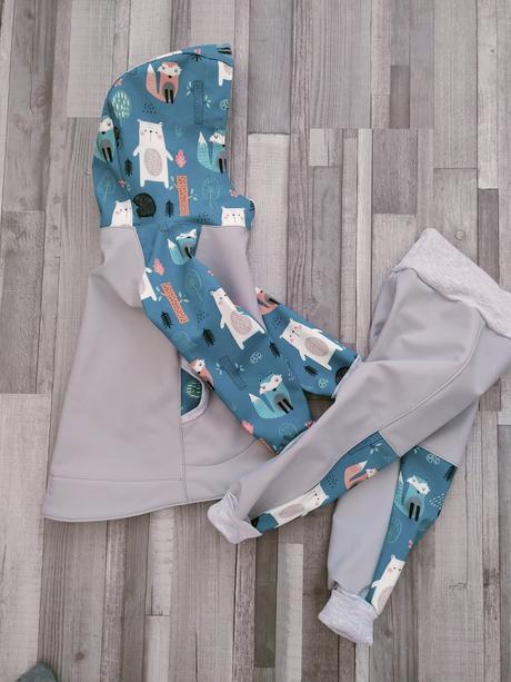 Softshellová jesenná budna +nohavice, 74 - 140