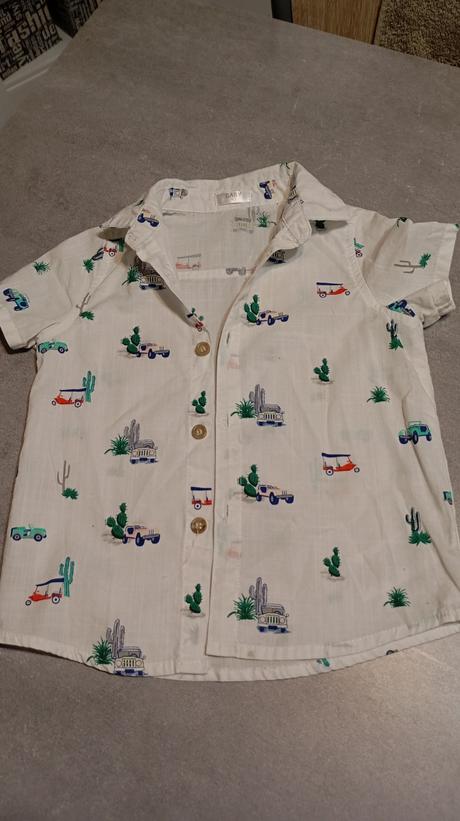 Košeľa s krátkym rukávom 2 ks, pepco,92