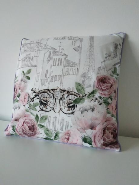 Vintage obliecka s vankusom, 40x40 cm, 