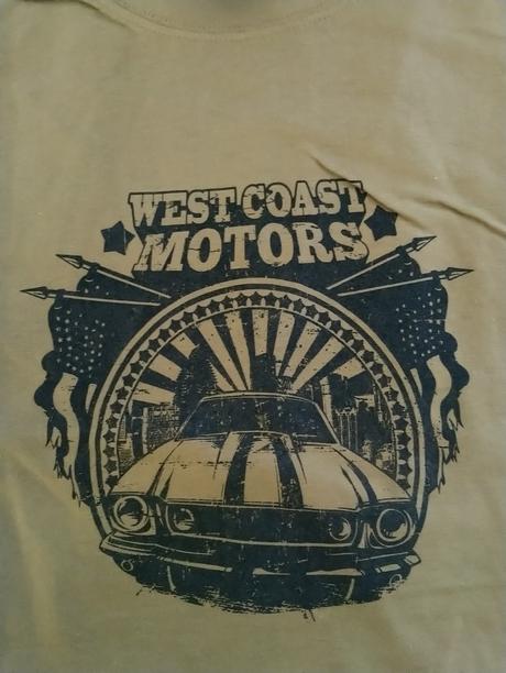 Pánske khaki tričko west coast motors, jhk, xxl, xxl