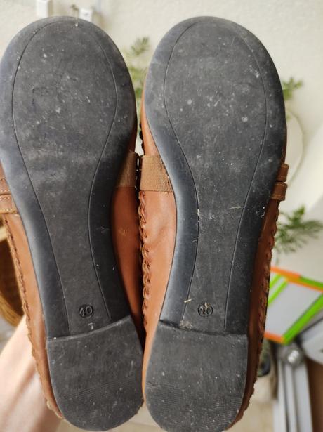 Kožené balerínky, 40