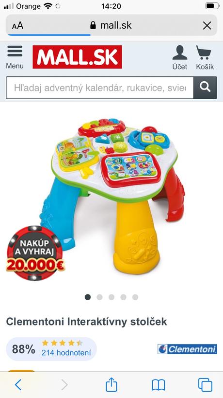 Stolík s tisícami aktivit,