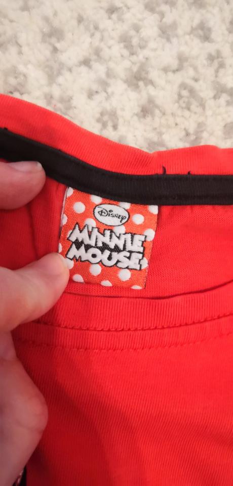 Červené mickey tričko, disney,128