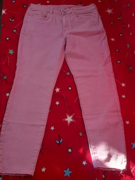 Bledoružové dievčenské nohavice, 170