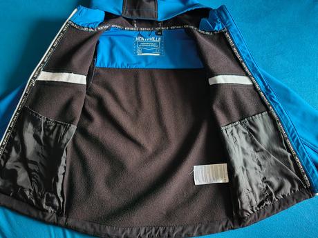 Modro čierna softshellová bunda 128 c&a, c&a,128