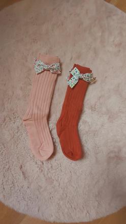 2x podkolienky s mašličkou, 24