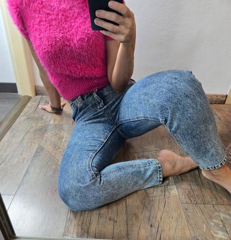 Bershka mom fit, bershka,36