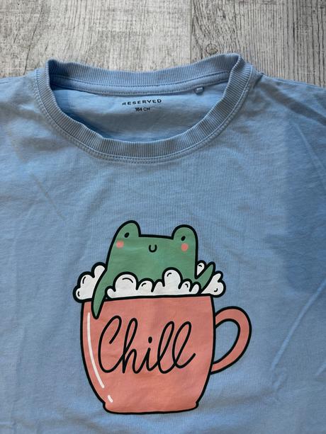 Tričko so žabou dievčenské, reserved,164