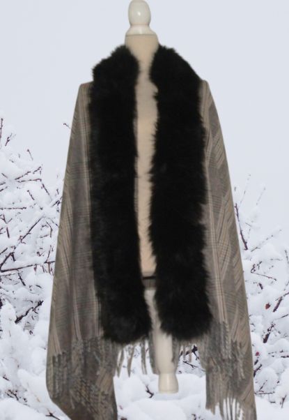 Šál či prehoz na kabát, bundu ..., xxl