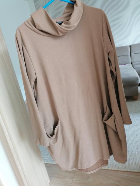 Oversize nude tunika/saty,