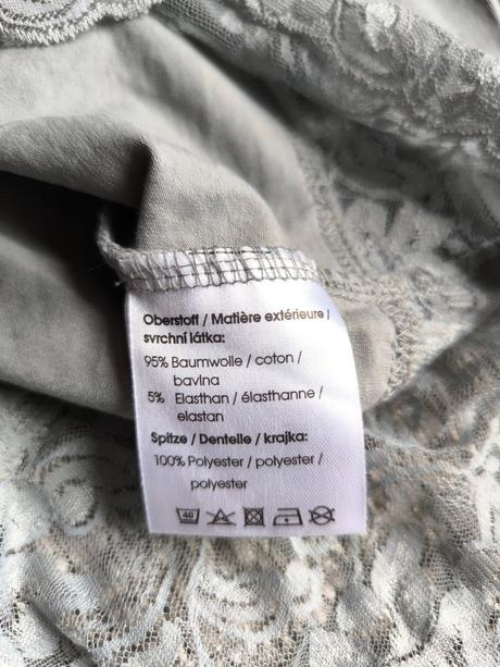 Tričko s čipkou, xxl