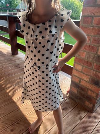 Bodkovane šaty h&m 128, h&m,128