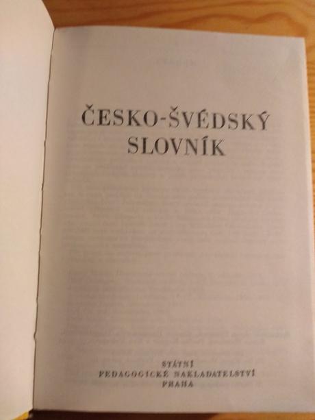 Jana fürstová - česko-švédský slovník (1980) - 7 e,
