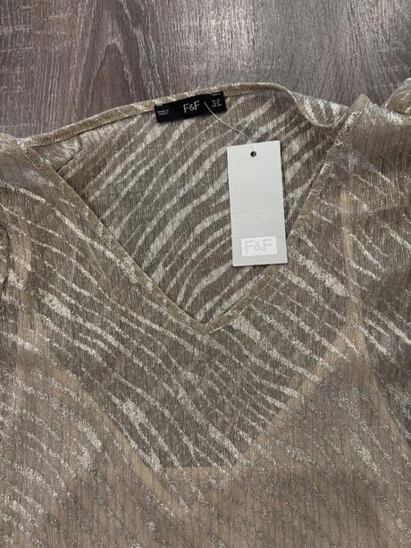 F&f zlate tričko s tielkom č.l, f&f,l