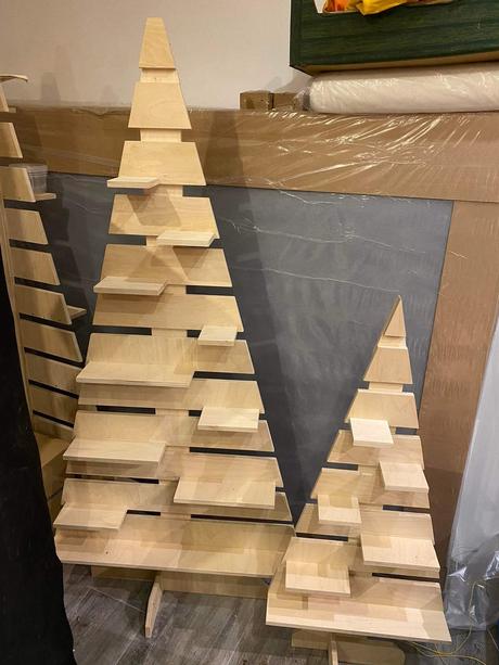 Vianocny stromcek z dreva, 