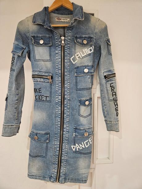 Riflove šaty s ko mexton, s