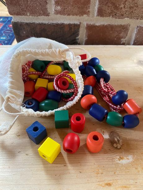 Velke drevene koralky, 