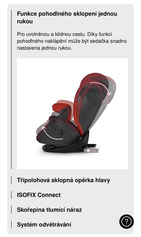 Autosedačka cybex pallas m-fix, cybex