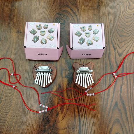 Mini kalimba macko a srdce - nová,
