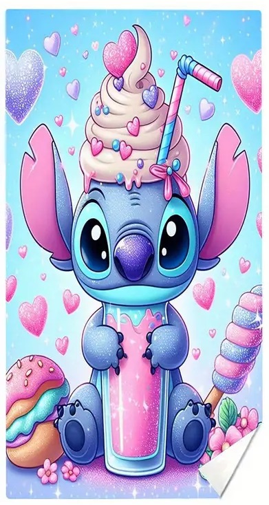 Osuška 75x150 lilo a stitch zmrzlina - skladom, 