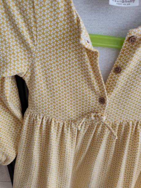 Horčicové šaty next ako nové, next,92