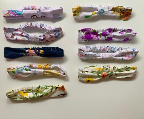 Gumičky/čelenky handmade, 