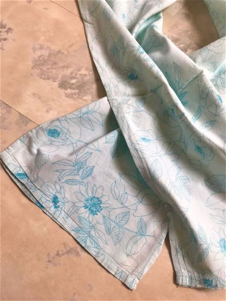 Batistové 7/8 pyžamkové nohavice, l