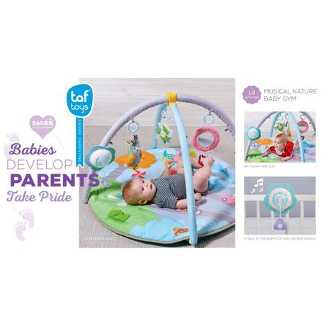 Taf toys hracia deka s hrazdou a hudbou sova, 