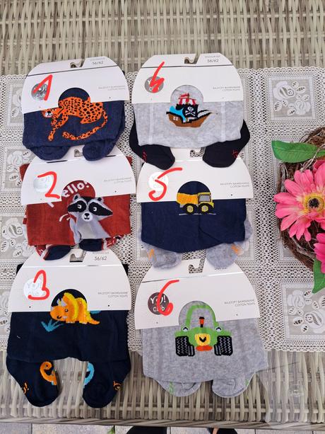 Bavlnené pančuchy 56/62, 56 / 62