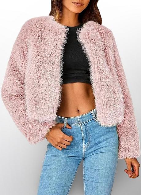 Prechodná plyšová bundička, h&m,s