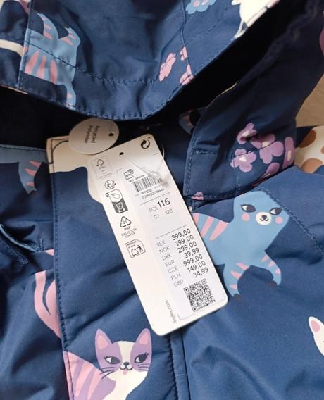 Lindex vetrovka mačičky, lindex,116