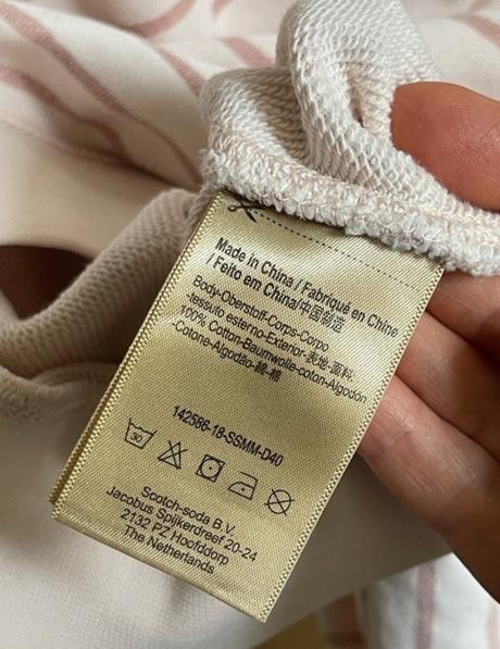 Mikina s ružovým prúžkom scotch & soda s, s