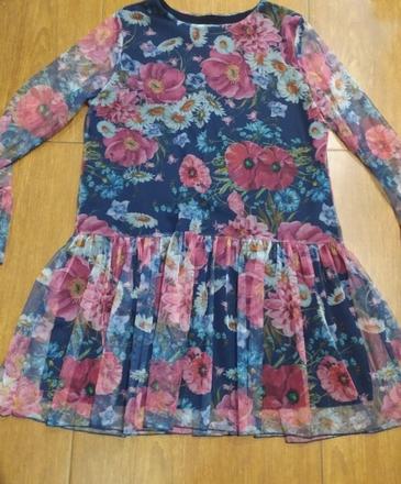 Tylové kvetovane šaty, 